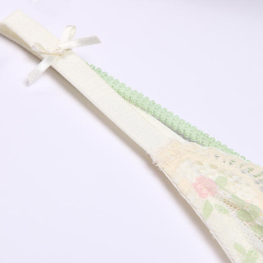 都市丽人自然舒适内衣女蕾丝文胸B杯适穿3/4杯超薄款速干软钢圈三排扣LB43C1 商品图6