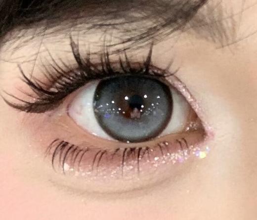 【无售后无赠品】Lolilook 月抛 啤酒泡泡/蓝莓酱酱/黑松露露 棕/蓝/黑灰 14.5mm 两片装 商品图5