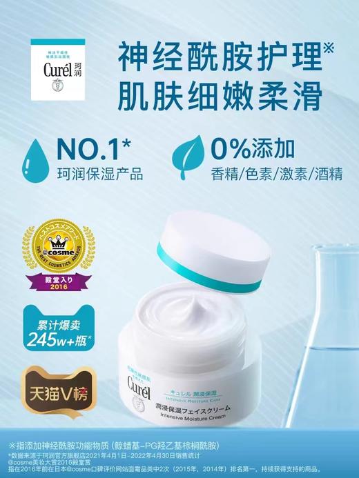 1F【curel】珂润润浸保湿滋养乳霜40g*2敏感肌保湿补水神经酰胺护理【自提需下单三日后到服务台提货】 商品图1