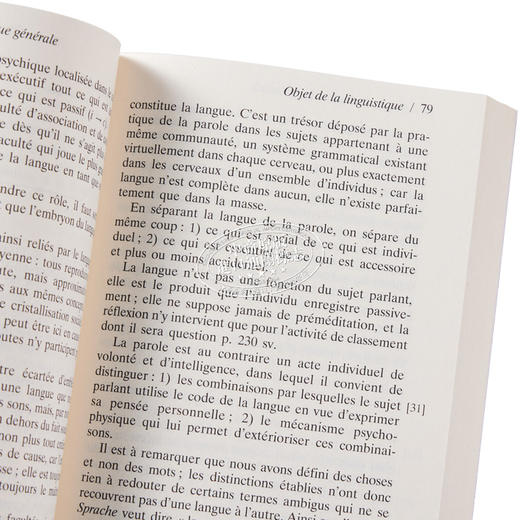 预售 【中商原版】普通语言学教程 法文原版 Cours de linguistique generale Ferdinand de Saussure 语言学工具书 商品图3