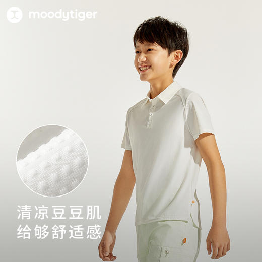 【专属】moodytiger24年夏新运动休闲夏季男童polo衫T恤42114102 商品图2