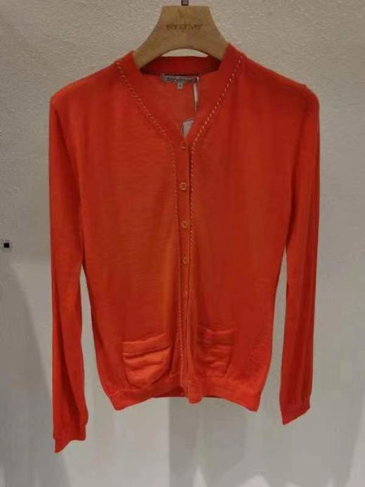 V领精纺羊绒女开衫 SJF17W008N 商品图3