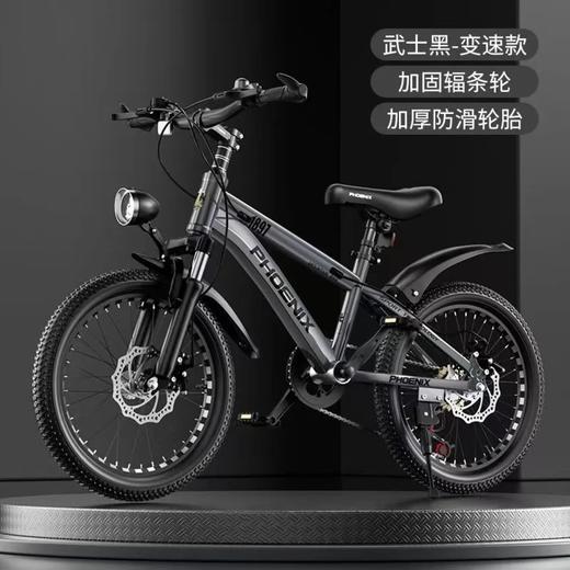 【积分商城】凤凰儿童自行车6-14岁中大学生铝合金车架三地碟刹变速小学生20寸单车山地车男孩成人车 商品图0