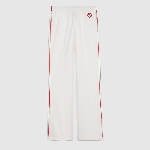 GUCCI 古驰 女士饰织带平纹针织休闲裤 白色 746827 XJFVJ 9088 商品图0