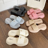 【韩版网红 厚底拖鞋女】夏季休闲外穿 新款纯色海边沙滩一字拖 商品缩略图1
