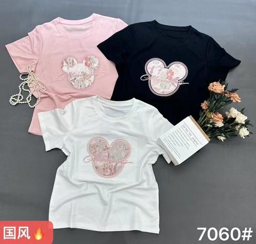 女国风米奇圆领短袖T7060 商品图0