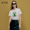 EITIET爱特爱夏季新款时尚百搭打底舒适圆领印花T恤女7402104 商品缩略图0