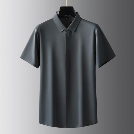 【高弹】【新款DK】大依优型大码短袖衬衫高弹加肥加大男装大号大码衬衣上衣男士绅士商务休闲半袖夏季 商品图3