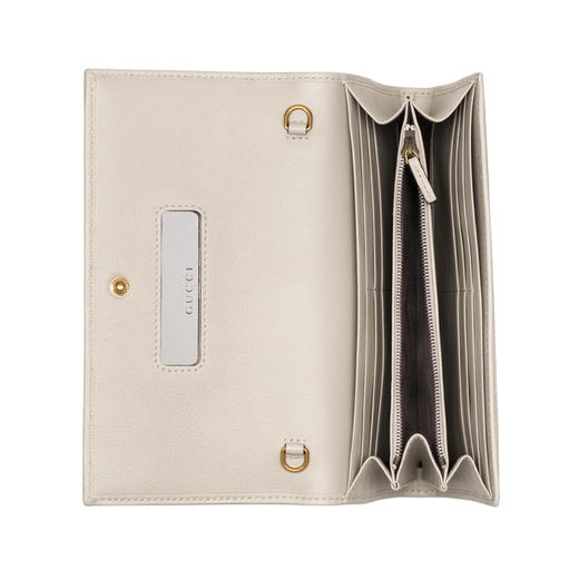 GUCCI 古驰 女士 Diana系列 竹节链条钱包 白色 658243 17Q0T 9022 商品图3