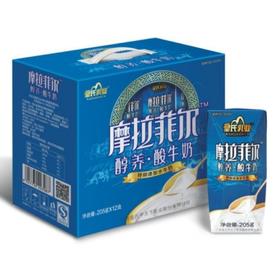 皇氏摩拉菲尔酸牛奶 205g*12盒/箱