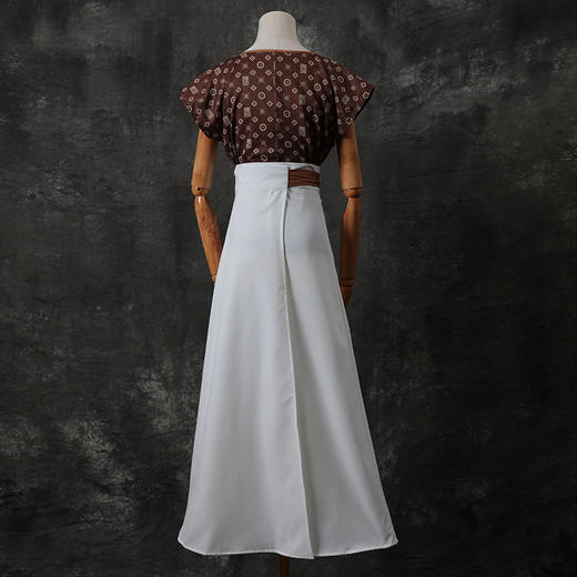 裁缝学苑AS206 汉服直领大襟唐背子纸样半身裙套装样板打版裁剪图 商品图2