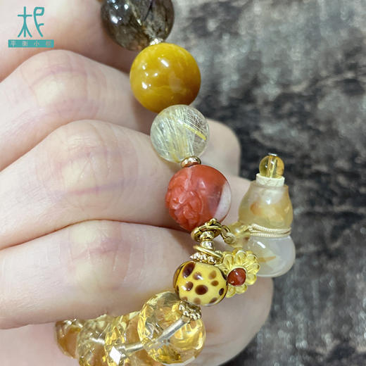 财运集合 2024离火财运亨通手链 阿赛黄水晶单圈扩香手链 商品图4