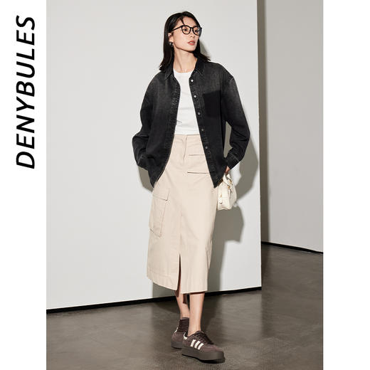 DENYBULES 天丝棉宽松休闲衬衫DB6169 商品图4