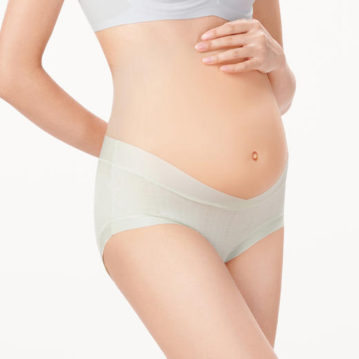 都市丽人功能系列孕妇内裤女人棉提花女士内裤低腰三角内裤LK47A2 商品图2
