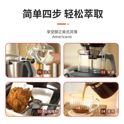 美善品煮泡咖啡机器具TM5/TM6通用小美配件滴漏式煮过滤杯玻璃壶 商品图2