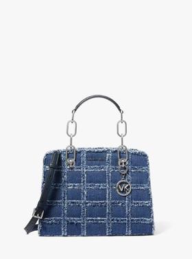 【精品】MICHAEL KORS Cynthia小号丹宁手袋