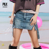 P&X设计师女装 牛仔短裤时尚百搭运动休闲不规则 824227374 蓝色 商品缩略图0