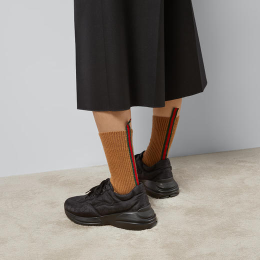 GUCCI 古驰 男士 Rhyton系列 GG休闲运动鞋 黑色 757862 UUY00 1000 商品图3