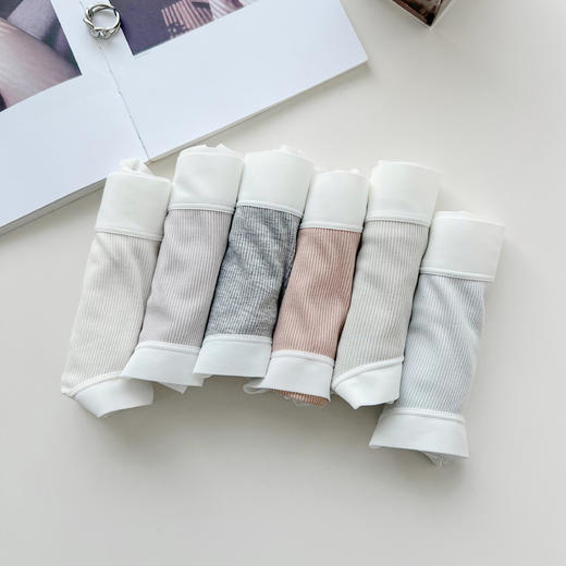 老米优品/ 3条装！云朵般柔软《春款🌸会呼吸的罗纹小内》吸湿透气性好、柔软亲肤，治愈色系！NK240306A 商品图1