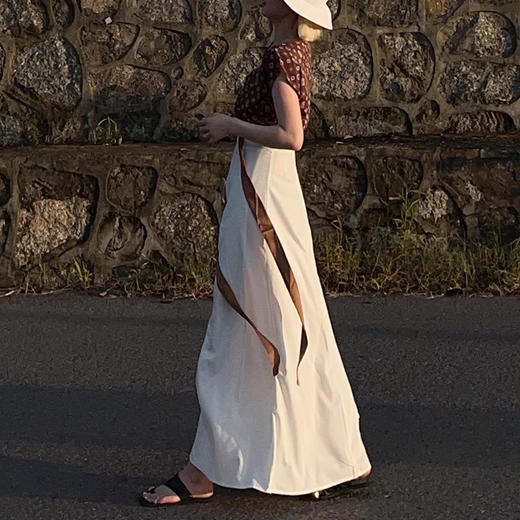 裁缝学苑AS206 汉服直领大襟唐背子纸样半身裙套装样板打版裁剪图 商品图3