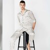 简约撞色睡衣套装SANGLUO桑罗七分袖桑蚕丝家居服男 商品缩略图0