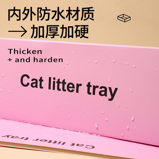 一次性月抛猫砂盆免洗 外出便携 可折叠环保纸质猫厕所批发【无猫砂铲】 商品图1