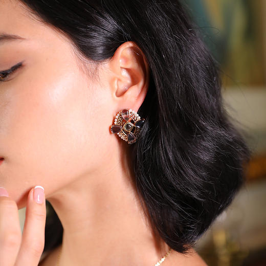 Rococo洛可可系列｜安娜公主蓝色耳钉 商品图1