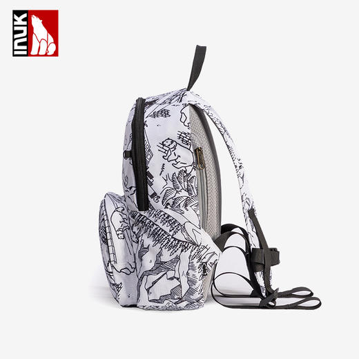 INUK潮流涂鸦背包女夏天ins日系原宿街头百搭学生书包旅行双肩包 商品图2