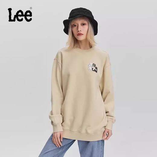 Lee商场同款舒适版男女同款长袖圆领卫衣LUT009102204177A03034 商品图0