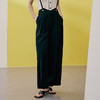 EITIE爱特爱夏季新款高腰阔腿裤通勤宽松显瘦百搭纯色长裤7405104 商品缩略图3