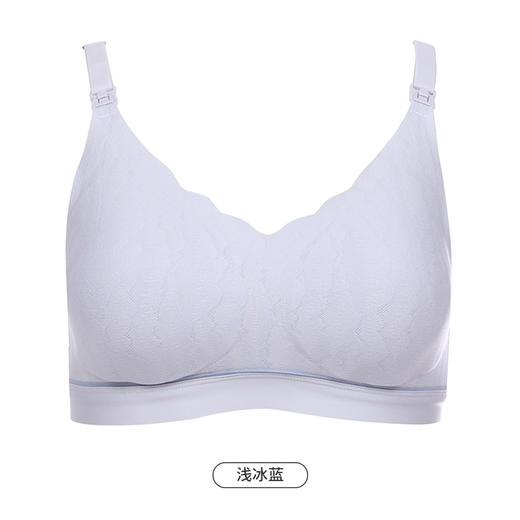 都市丽人快乐妈咪孕哺内衣女蕾丝随意裁文胸无尺码3/4杯薄款无钢圈三排扣LB42L3 商品图9