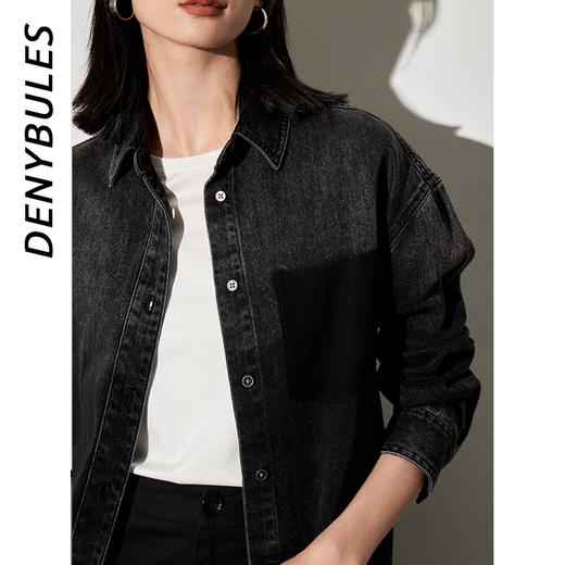 DENYBULES 天丝棉宽松休闲衬衫DB6169 商品图3