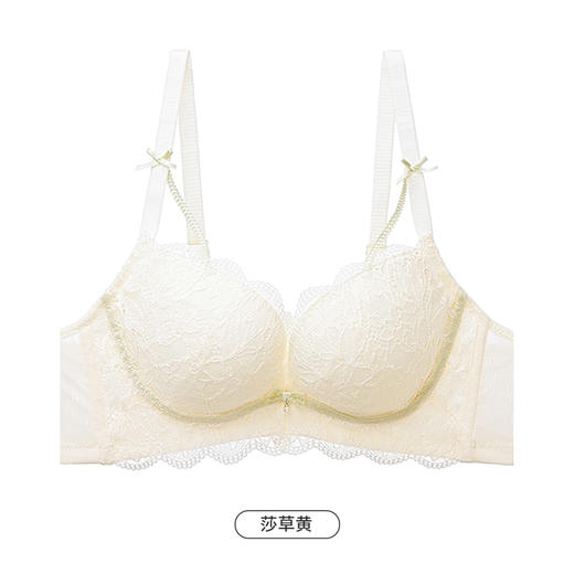 都市丽人自然舒适内衣女蕾丝文胸B杯适穿3/4杯中厚无钢圈三排扣LB41C5 商品图13