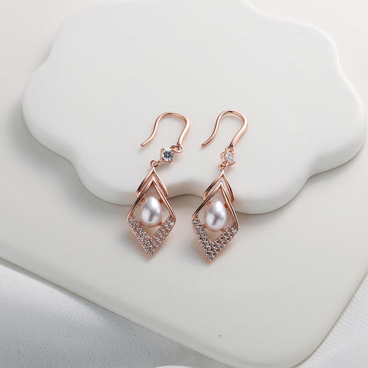 【宏艺珠宝】倚栏听风·银s925耳饰 商品图2