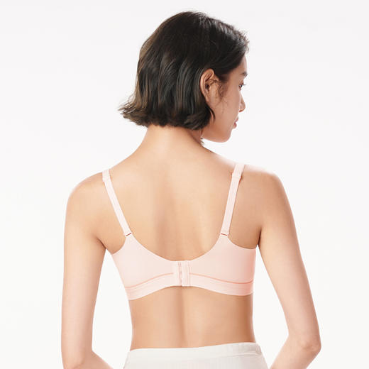 都市丽人快乐妈咪孕哺内衣女蕾丝随意裁文胸无尺码3/4杯薄款无钢圈三排扣LB42L3 商品图3