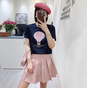 女特绣热气球圆领T6015