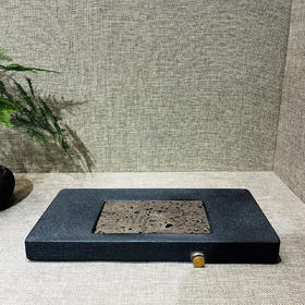 乌金石凤栖茶盘