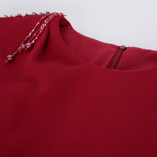 PE842斯尔丽24春夏新款法式浪漫斗篷式收腰显瘦连衣裙 商品图5