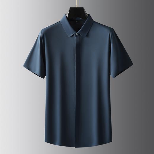 【高弹】【新款DK】大依优型大码短袖衬衫高弹加肥加大男装大号大码衬衣上衣男士绅士商务休闲半袖夏季 商品图6