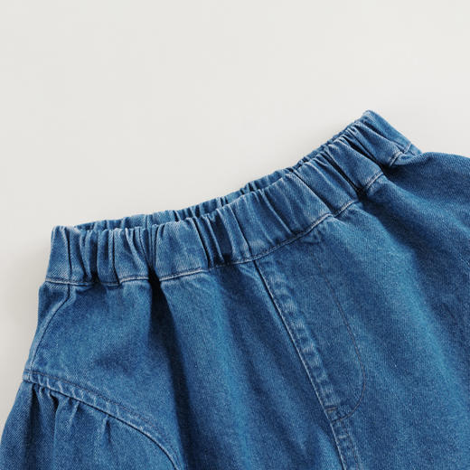 【马克珍妮 芦芙】女童宽松A版软牛仔短裤儿童裤子夏装新款240576 商品图3