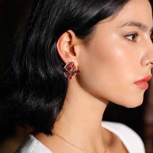 Rococo洛可可系列｜安娜公主粉色耳钉 商品图3