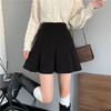 春夏新款【设计感毛呢半身裙】微胖mm高腰a字包臀短裙 大码显瘦小黑裙 商品缩略图5
