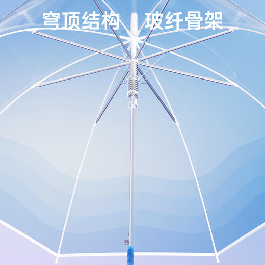 左都水母透明长柄雨伞 商品图2