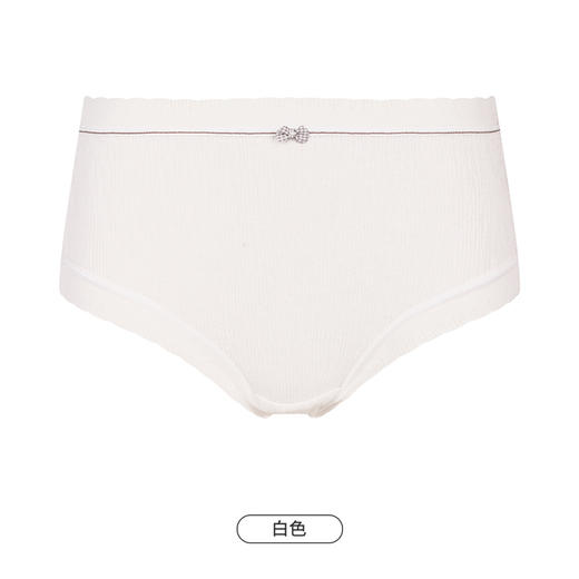 都市丽人健康系列舒肤棉内裤女人棉提花纯棉女士内裤中腰平角内裤LK45E2 商品图10