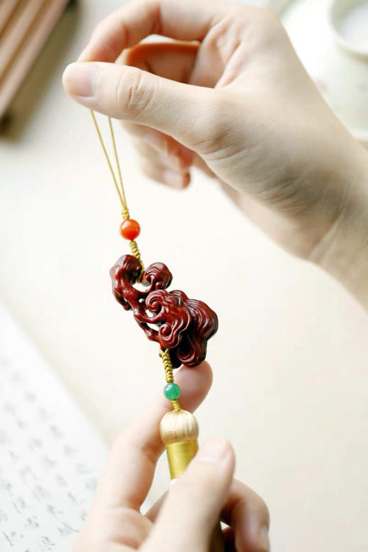 灵芝°小叶紫檀车挂/挂件 商品图3