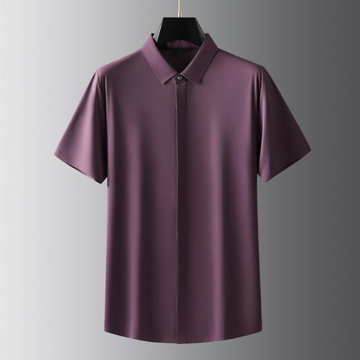 【高弹】【新款DK】大依优型大码短袖衬衫高弹加肥加大男装大号大码衬衣上衣男士绅士商务休闲半袖夏季 商品图0