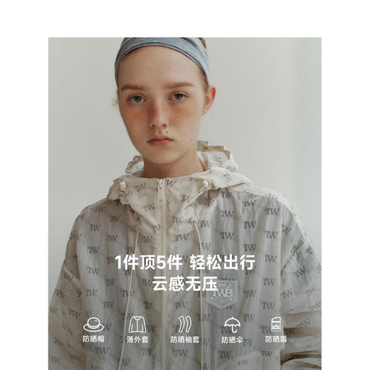 TeenieWeenie小熊字母连帽外套女夏季外套TTJJ246416I 商品图2