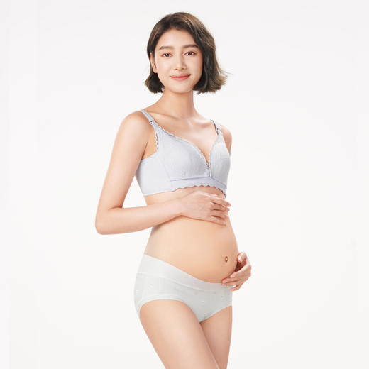都市丽人快乐妈咪孕哺内衣女蕾丝文胸BC杯适穿3/4杯薄款无钢圈三排扣LB42L2 商品图3