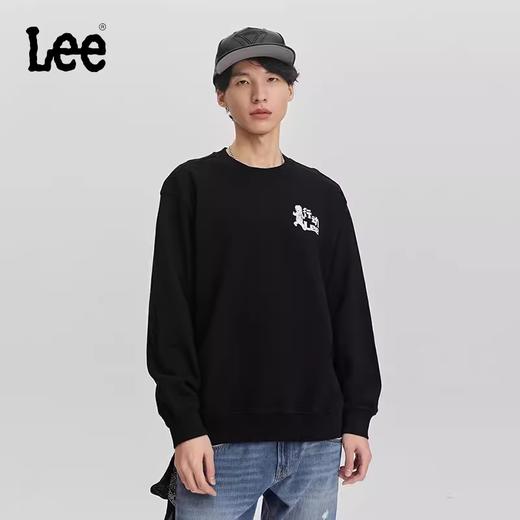 Lee商场同款舒适版男女同款长袖圆领卫衣LUT009102204177K11000 商品图0