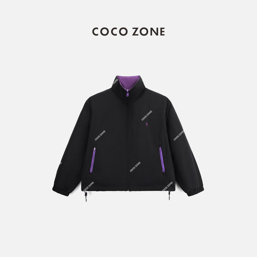 COCO ZONE经典撞色登山夹克外套下摆松紧抽绳上衣24C10224 商品图0